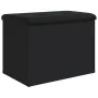 Black engineered wood storage bench 62x42x45 cm by , Benches for halls and storage - Ref: Foro24-835041, Price: 70,07 €, Disc...