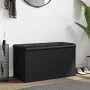 Black engineered wood storage bench 82x42x45 cm by , Benches for halls and storage - Ref: Foro24-835048, Price: 76,91 €, Disc...