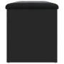 Black engineered wood storage bench 82x42x45 cm by , Benches for halls and storage - Ref: Foro24-835048, Price: 76,91 €, Disc...