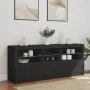 Aparador con luces LED negro 162x37x67 cm de , Aparadores - Ref: Foro24-3208996, Precio: 201,38 €, Descuento: %
