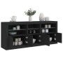 Aparador con luces LED negro 162x37x67 cm de , Aparadores - Ref: Foro24-3208996, Precio: 209,84 €, Descuento: %
