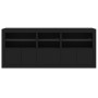 Aparador con luces LED negro 162x37x67 cm de , Aparadores - Ref: Foro24-3208996, Precio: 209,84 €, Descuento: %