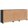 Aparador con luces LED negro 162x37x67 cm de , Aparadores - Ref: Foro24-3208996, Precio: 201,38 €, Descuento: %