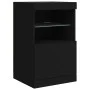 Aparador con luces LED negro 162x37x67 cm de , Aparadores - Ref: Foro24-3208996, Precio: 201,38 €, Descuento: %