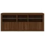 Sideboard with LED lights brown oak 162x37x67 cm by , Sideboards - Ref: Foro24-3209001, Price: 216,72 €, Discount: %