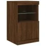 Sideboard with LED lights brown oak 162x37x67 cm by , Sideboards - Ref: Foro24-3209001, Price: 216,72 €, Discount: %