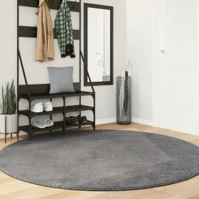 Alfombra de pelo corto suave lavable HUARTE antracita Ø 200 cm de , Alfombras - Ref: Foro24-375012, Precio: 110,05 €, Descuen...