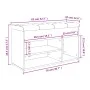 Concrete gray engineered wood shoe bench 82x32x45.5 cm by , Benches for halls and storage - Ref: Foro24-835029, Price: 68,93 ...