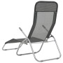 Tumbonas plegables 2 unidades textilene gris antracita de vidaXL, Tumbonas - Ref: Foro24-44340, Precio: 154,30 €, Descuento: %