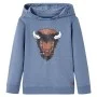 Sudadera infantil con capucha azul melange 92 de , Camisetas para niños - Ref: Foro24-13014, Precio: 13,16 €, Descuento: %