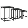 Mesas de centro apilables 3 piezas madera de ingeniería negro de , Mesas de centro - Ref: Foro24-838923, Precio: 41,94 €, Des...