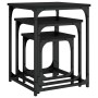 Mesas de centro apilables 3 piezas madera de ingeniería negro de , Mesas de centro - Ref: Foro24-838923, Precio: 41,94 €, Des...