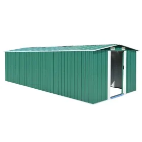 Caseta de jardín metal verde 257x580x181 cm de vidaXL, Cobertizos - Ref: Foro24-143352, Precio: 650,12 €, Descuento: %