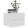 Mesitas de noche 2 uds madera contrachapada blanco 40x30x30 cm de vidaXL, Mesitas de noche - Ref: Foro24-801054, Precio: 79,0...