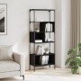 Librería 5 estantes madera de ingeniería negro 76x33x188,5 cm de , Librerías y estanterías - Ref: Foro24-839003, Precio: 108,...