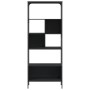Librería 5 estantes madera de ingeniería negro 76x33x188,5 cm de , Librerías y estanterías - Ref: Foro24-839003, Precio: 108,...