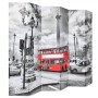 Biombo divisor plegable 228x170 cm bus Londres blanco y negro de vidaXL, Divisores de ambientes - Ref: Foro24-245876, Precio:...