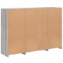 Aparador con luz LED 3 pzas madera de ingeniería gris Sonoma de , Aparadores - Ref: Foro24-3209133, Precio: 213,47 €, Descuen...