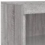 Aparador con luz LED 3 pzas madera de ingeniería gris Sonoma de , Aparadores - Ref: Foro24-3209133, Precio: 211,34 €, Descuen...