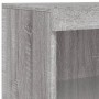 Aparador con luz LED 3 pzas madera de ingeniería gris Sonoma de , Aparadores - Ref: Foro24-3209133, Precio: 213,47 €, Descuen...
