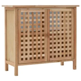 Mueble de lavabo madera maciza de nogal 66x29x61 cm de vidaXL, Tocadores de baño - Ref: Foro24-247097, Precio: 91,46 €, Descu...