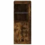 Aparador con luces LED roble ahumado 41x37x100 cm de , Aparadores - Ref: Foro24-836648, Precio: 72,55 €, Descuento: %