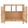 Mueble de lavabo madera maciza de nogal 66x29x61 cm de vidaXL, Tocadores de baño - Ref: Foro24-247097, Precio: 93,01 €, Descu...