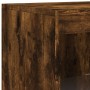 Aparador con luces LED roble ahumado 41x37x100 cm de , Aparadores - Ref: Foro24-836648, Precio: 73,76 €, Descuento: %