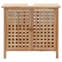 Mueble de lavabo madera maciza de nogal 66x29x61 cm de vidaXL, Tocadores de baño - Ref: Foro24-247097, Precio: 93,01 €, Descu...