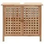 Mueble de lavabo madera maciza de nogal 66x29x61 cm de vidaXL, Tocadores de baño - Ref: Foro24-247097, Precio: 91,46 €, Descu...