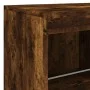Aparador con luces LED roble ahumado 81x37x67 cm de , Aparadores - Ref: Foro24-836662, Precio: 76,12 €, Descuento: %