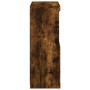 Aparador con luces LED roble ahumado 60,5x37x100 cm de , Aparadores - Ref: Foro24-836669, Precio: 75,32 €, Descuento: %