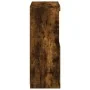 Aparador con luces LED roble ahumado 60,5x37x100 cm de , Aparadores - Ref: Foro24-836669, Precio: 73,59 €, Descuento: %