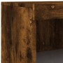 Aparador con luces LED roble ahumado 60,5x37x100 cm de , Aparadores - Ref: Foro24-836669, Precio: 75,32 €, Descuento: %