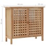 Mueble de lavabo madera maciza de nogal 66x29x61 cm de vidaXL, Tocadores de baño - Ref: Foro24-247097, Precio: 93,01 €, Descu...