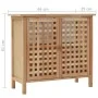 Mueble de lavabo madera maciza de nogal 66x29x61 cm de vidaXL, Tocadores de baño - Ref: Foro24-247097, Precio: 91,46 €, Descu...