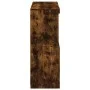 Aparador con luces LED roble ahumado 81x37x100 cm de , Aparadores - Ref: Foro24-836676, Precio: 114,89 €, Descuento: %