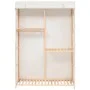 Armario de ropa de 3 niveles 110x40x170 cm de vidaXL, Armarios roperos - Ref: Foro24-247108, Precio: 123,40 €, Descuento: %
