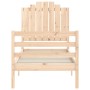 Estructura de cama individual con cabecero madera maciza de , Camas y somieres - Ref: Foro24-3194141, Precio: 102,23 €, Descu...