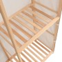 Armario de ropa de 3 niveles 110x40x170 cm de vidaXL, Armarios roperos - Ref: Foro24-247108, Precio: 116,56 €, Descuento: %
