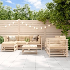 Juego de muebles de jardín 7 piezas madera maciza de pino de , Conjuntos de jardín - Ref: Foro24-3186235, Precio: 415,54 €, D...