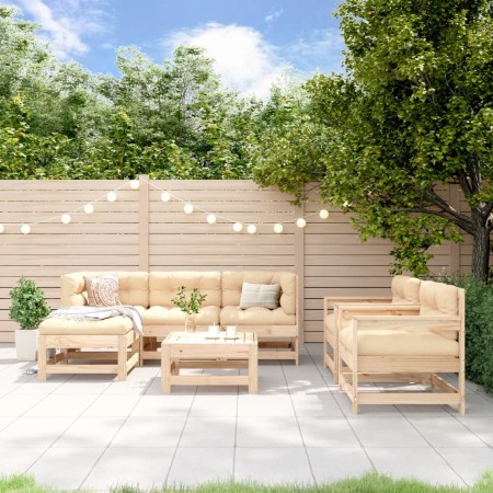 Juego de muebles de jardín 7 piezas madera maciza de pino de , Conjuntos de jardín - Ref: Foro24-3186242, Precio: 400,40 €, D...