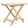Mesa auxiliar plegable de madera maciza de nogal 50x50x49 cm de vidaXL, Mesas auxiliares - Ref: Foro24-247105, Precio: 72,99 ...