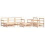 Juego de muebles de jardín 7 piezas madera maciza de pino de , Conjuntos de jardín - Ref: Foro24-3186256, Precio: 390,85 €, D...