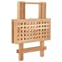 Folding side table in solid walnut wood 50x50x49 cm by vidaXL, Side tables - Ref: Foro24-247105, Price: 72,14 €, Discount: %
