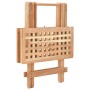 Mesa auxiliar plegable de madera maciza de nogal 50x50x49 cm de vidaXL, Mesas auxiliares - Ref: Foro24-247105, Precio: 72,99 ...