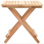 Mesa auxiliar plegable de madera maciza de nogal 50x50x49 cm de vidaXL, Mesas auxiliares - Ref: Foro24-247105, Precio: 72,99 ...