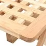 Folding side table in solid walnut wood 50x50x49 cm by vidaXL, Side tables - Ref: Foro24-247105, Price: 72,14 €, Discount: %