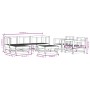 Juego de muebles de jardín 7 piezas madera maciza de pino de , Conjuntos de jardín - Ref: Foro24-3186214, Precio: 355,11 €, D...