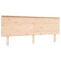 Estructura de cama de matrimonio con cabecero madera maciza de , Camas y somieres - Ref: Foro24-3193416, Precio: 179,56 €, De...